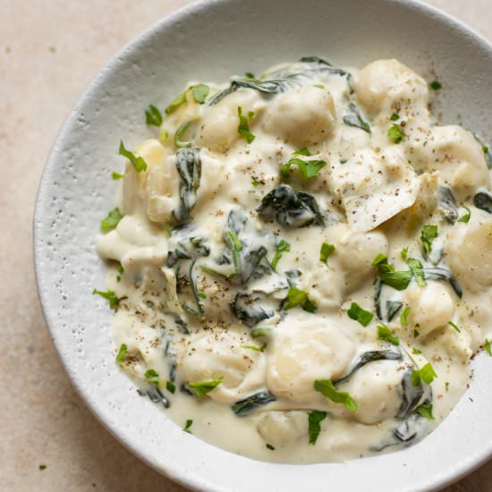 Spinach and Artichoke Gnocchi