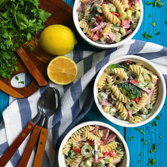 Pasta Salad with Lemon Sauce
