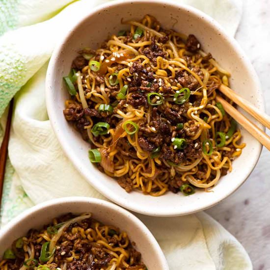 Quick Asian Beef and Noodles