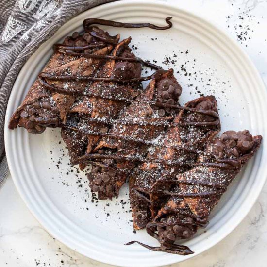 Easy Vegan Chocolate Mocha Cannoli