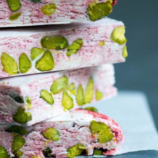 Strawberry & Pistachio Nougat