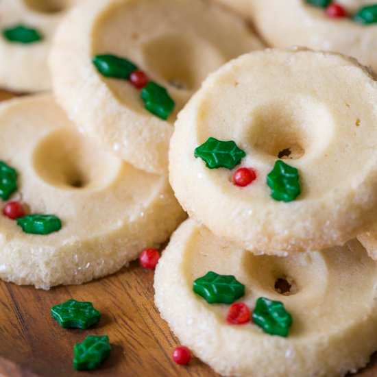 Slice and Bake Shortbread Cookies