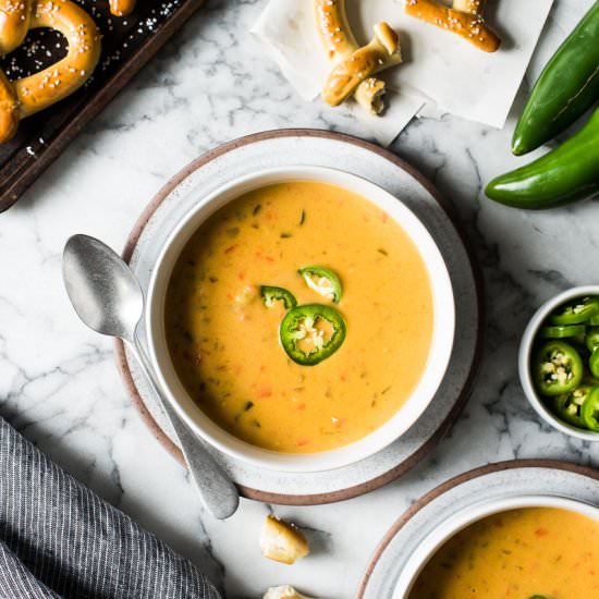 Jalapeno Beer Cheese Soup