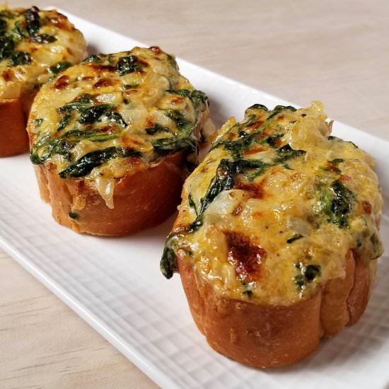 Spinach Dip Toast