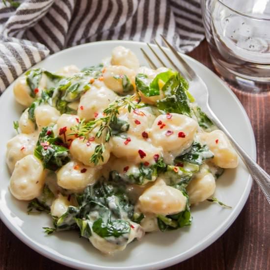 Creamy Lemon Vegan Gnocchi