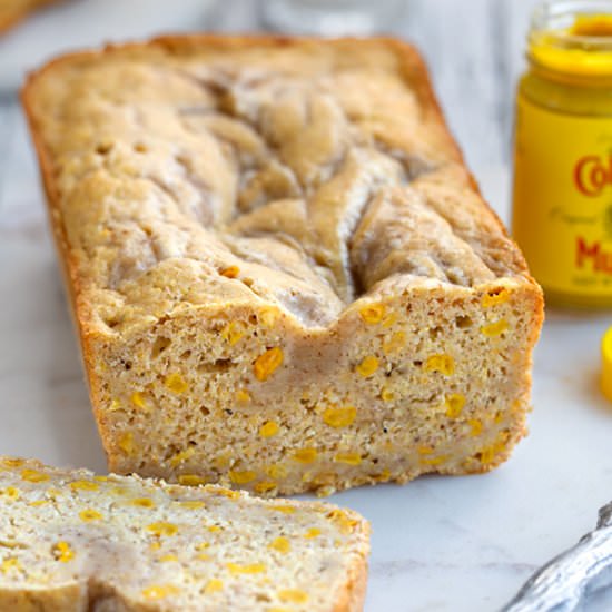 Maple-Mustard Swirled Cornbread