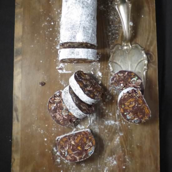 Christmas Chocolate Salami