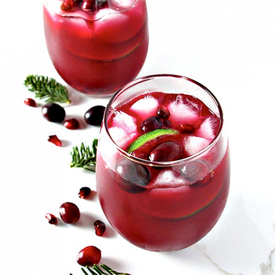 Cranberry Pomegranate Margaritas