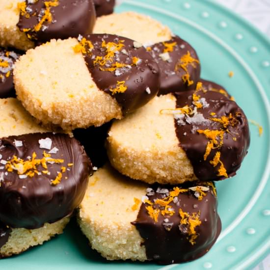 Salted Chocolate Orange Cookies