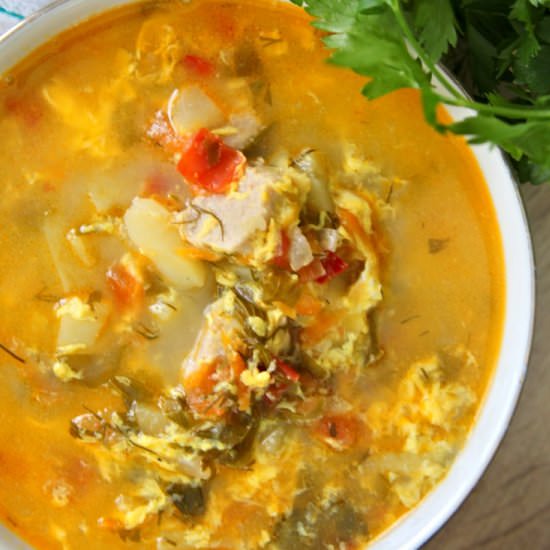 Pork Chop Soup with Vegetables