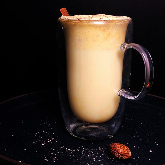 Egg-free Eggnog with Aquafaba