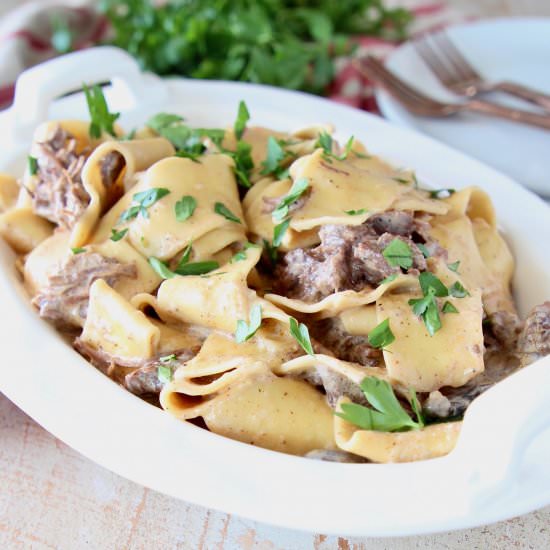 Instant Pot Beef Stroganoff