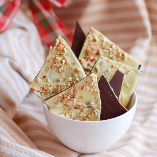 Chili Cashew Chocolate Bark