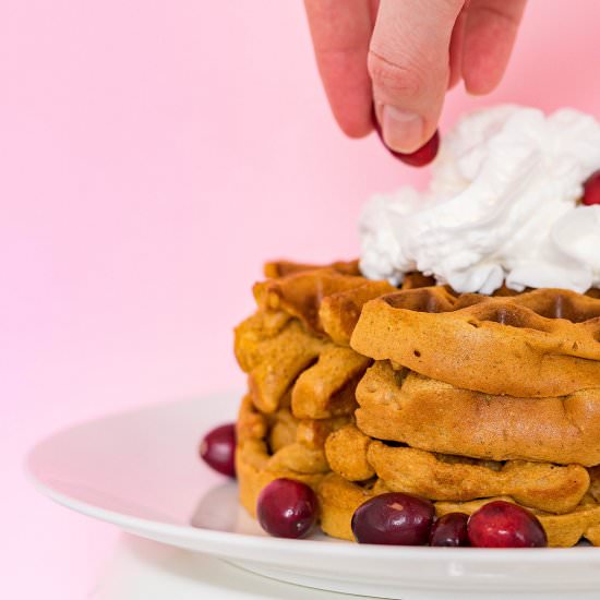 Easy Gingerbread Waffles