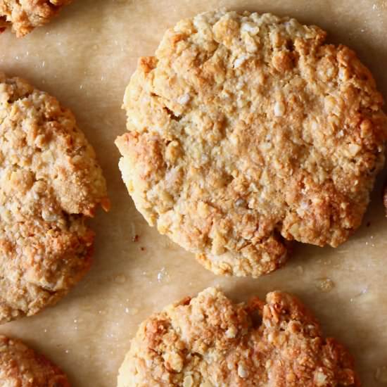 Vegan Peanut Butter Oatmeal Cookies