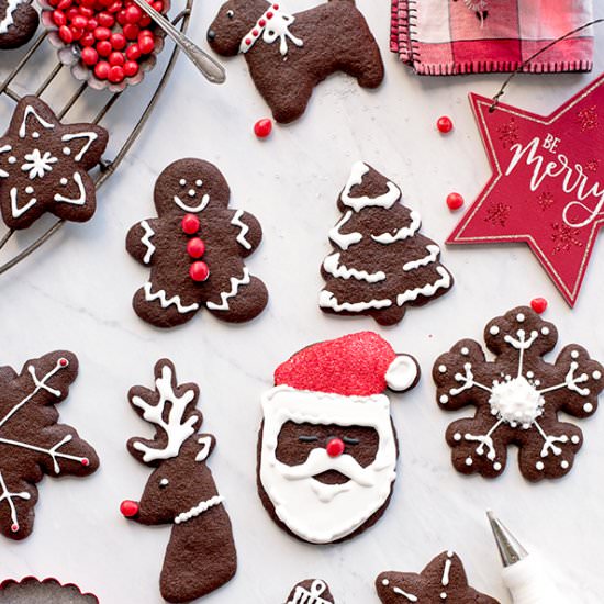 Chocolate Gingerbread Cookies