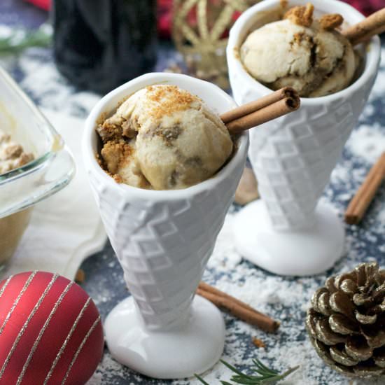 Eggnog Gingersnap Protein Ice Cream