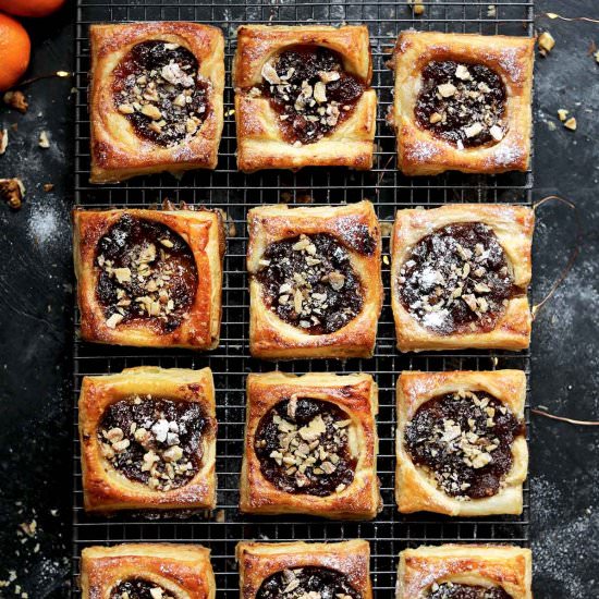 Puff Pastry Mince Pie Squares