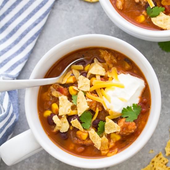 Turkey Taco Soup