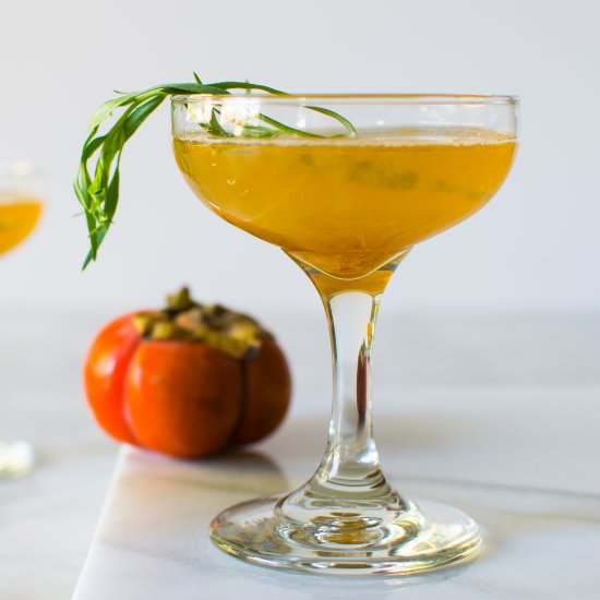 Persimmon Brandy Fizz