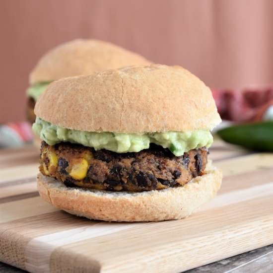 Sweet Potato Black Bean Burgers