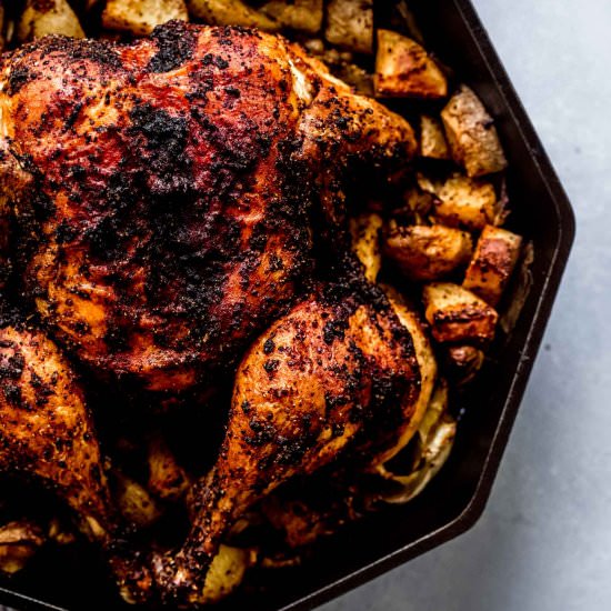 Spatchcock Roasted Chicken