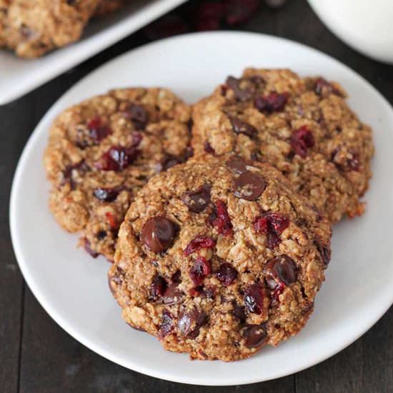 Oatmeal Cranberry Chocolate Cookies