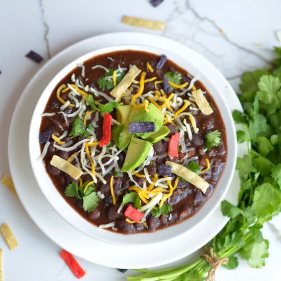 SPICY BLACK BEAN SOUP