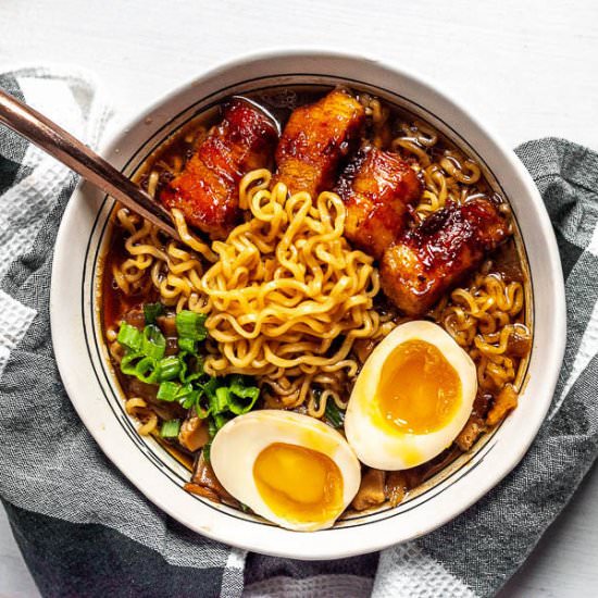 Quick Instant Pot Pork Belly Ramen