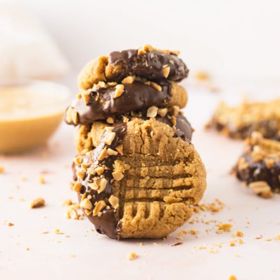 Vegan + GF Peanut Butter Cookies