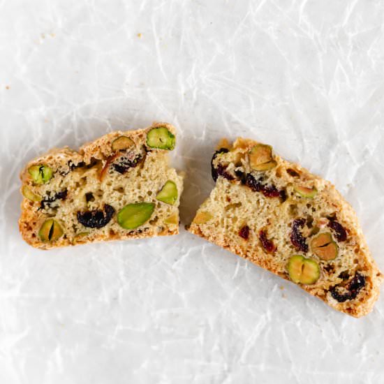 Cranberry Pistachio Biscotti