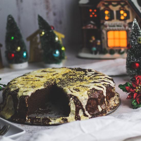 Chocolate Cream Gingerbread Cake