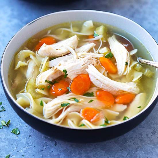 Instant Pot Chicken Noodle Soup