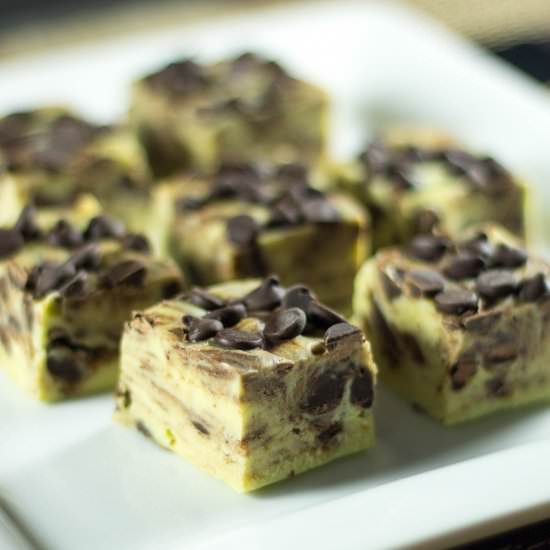 Mint Chocolate Chip Fudge