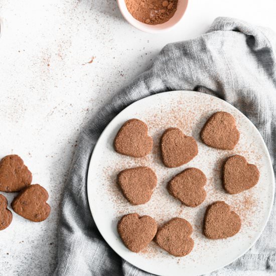 Dark Chocolate Shortbread Cookies