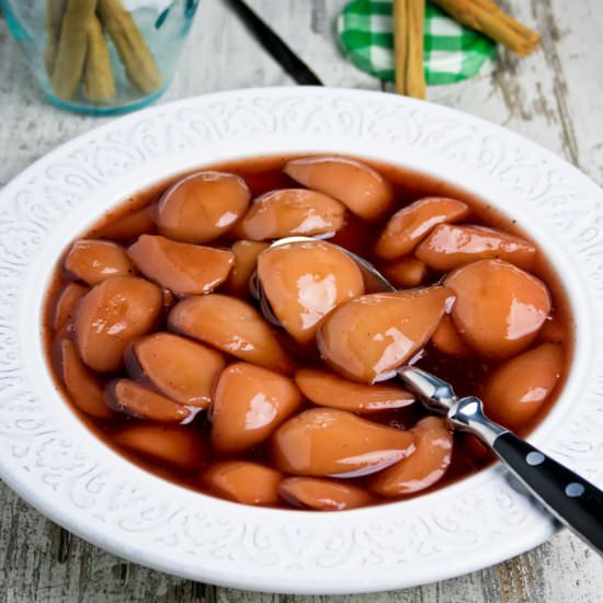 Stewed pears