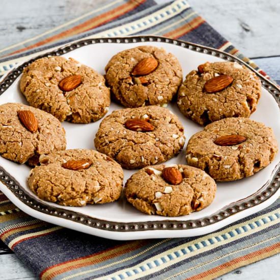 Sugar-Free GF Triple Almond Cookies