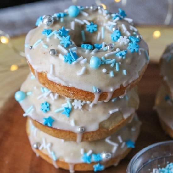 Baked Eggnog Donuts