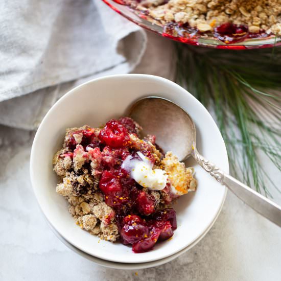 cranberry orange crisp