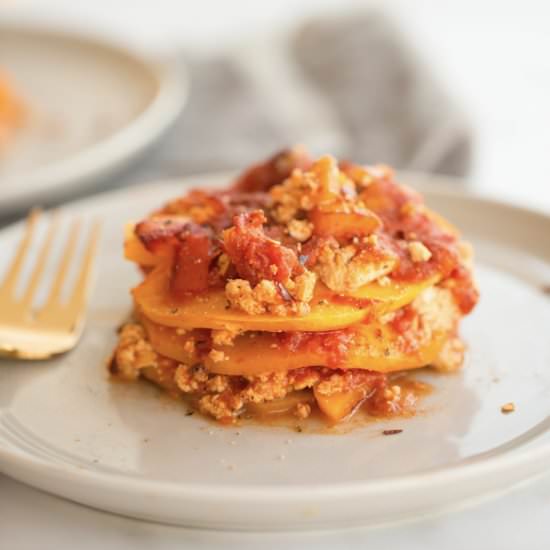 Butternut Squash Vegan Tofu Lasagna
