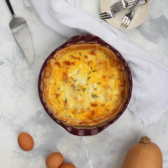 Butternut Squash Quiche