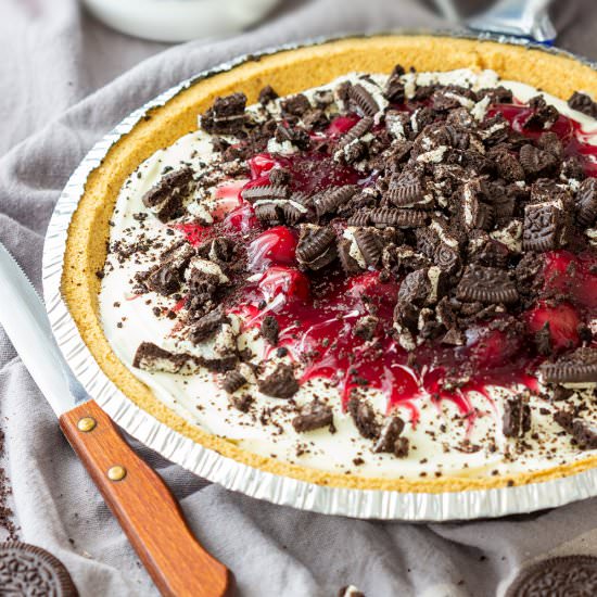 no bake cherry cheesecake pie