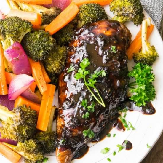 Honey Balsamic Sheet Pan Chicken