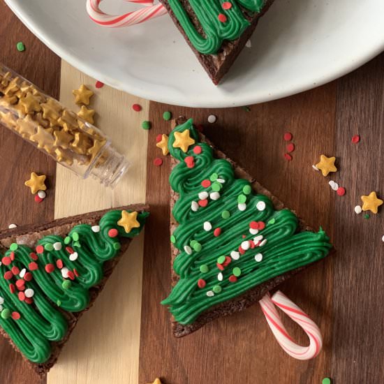 Brownie Christmas Trees
