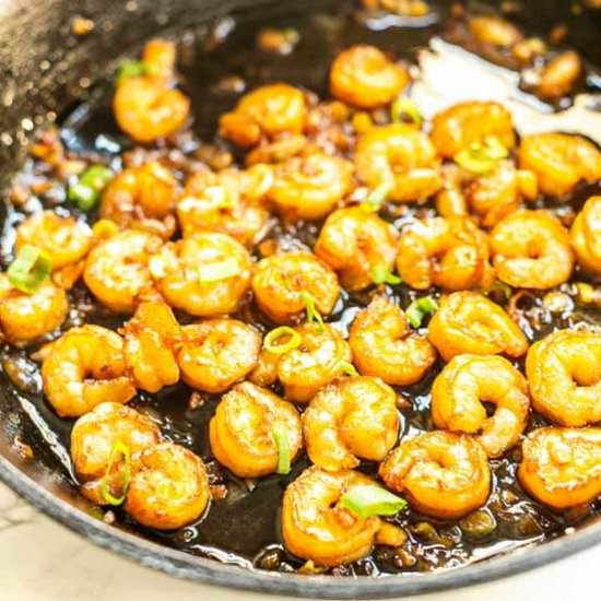 Honey garlic shrimp