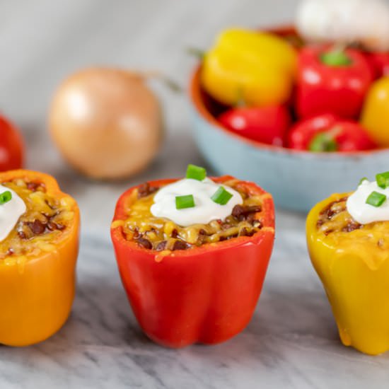 Chili Stuffed Peppers