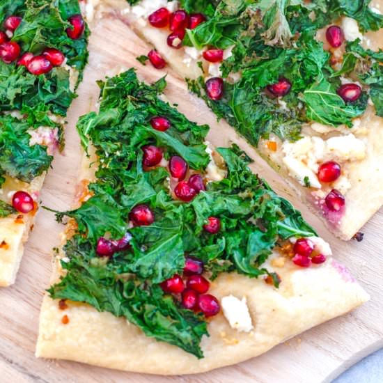 Kale Habenero Pomerganate Flatbread