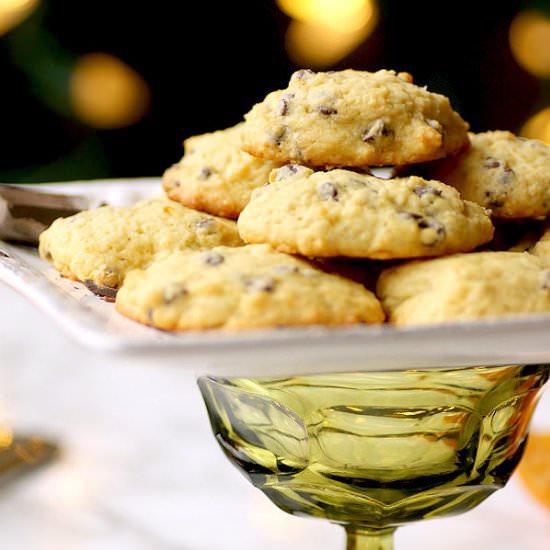 Chocolate Orange Ricotta Cookies