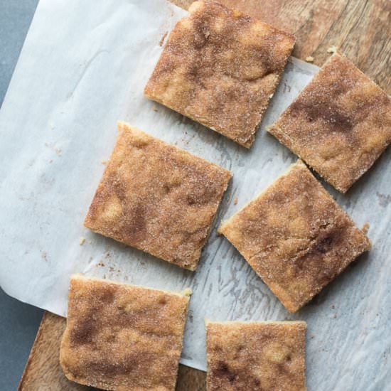 Snickerdoodle Cookie Bars