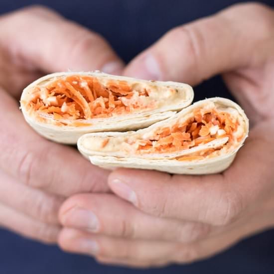 Carrot Roasted Garlic Hummus